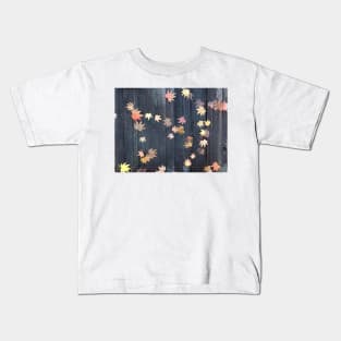 The Path Forward is Paved with Leaves of Glorious Fall Color Kids T-Shirt